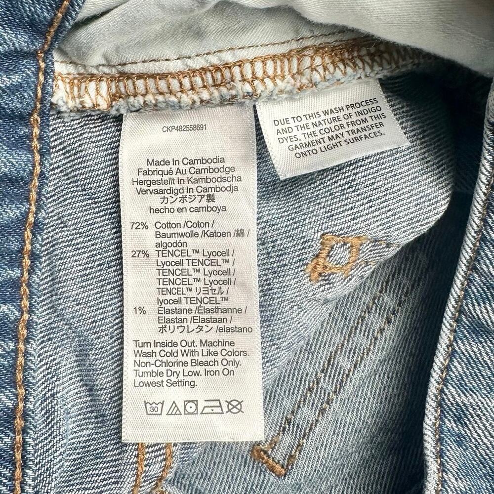 Madewell | Women | The Curvy Perfect Dewberry Cut Off Denim Jean Shorts | Sz 27 - Picture 8 of 13